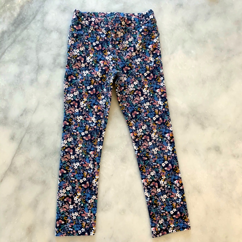 H&M Floral leggings, Size 7-8